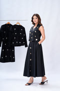 Aurelia pearl & Gold skirt set